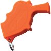 All Weather Storm Safety Whistle Orange with Lanyard