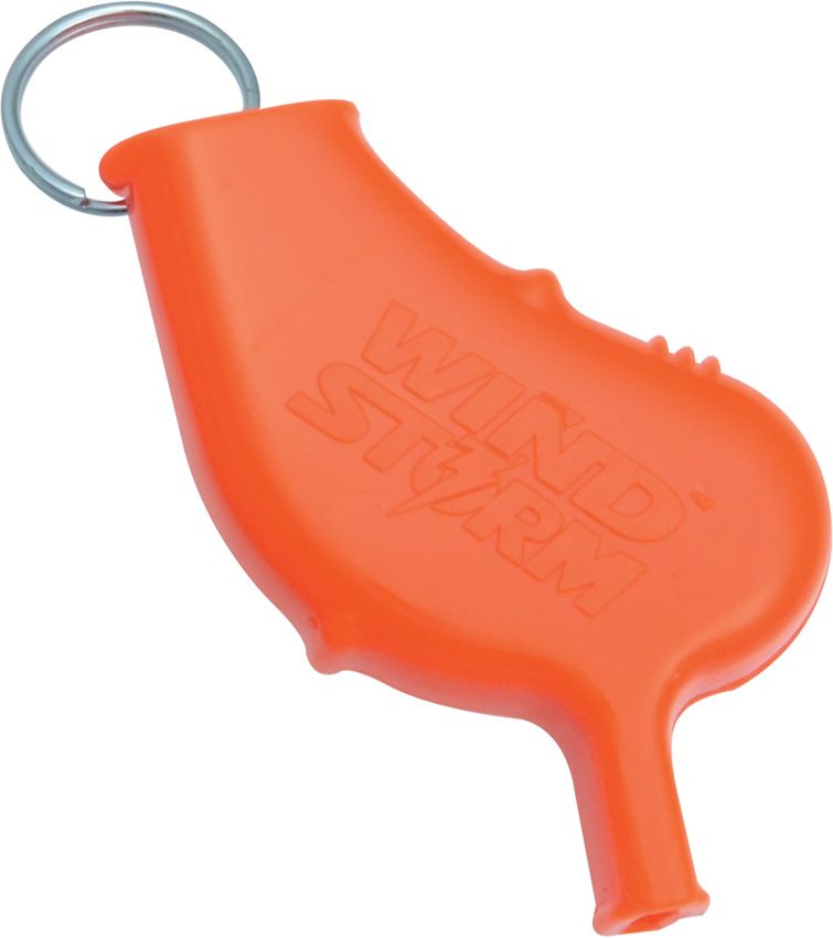All Weather Safety Whistle Wind Storm Safety Whistle Orange with Keyring