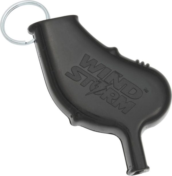 All Weather Safety Whistle Wind Storm Black - 2.625 inches