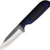 Anza JWKR2 Fixed Blade Knife 3.75in Black Blue Wood Handle USA