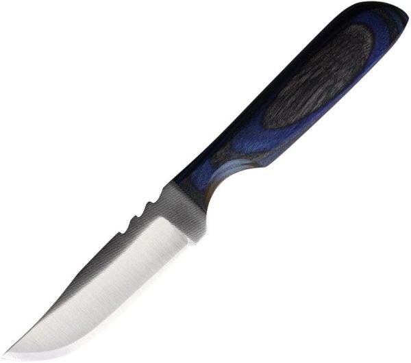 Anza Mini Fixed Blade 2in - Blue Black Wood