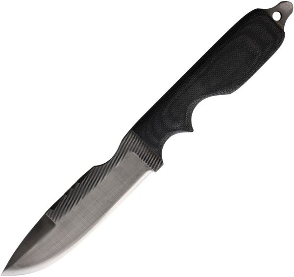 Anza SWAT M Fixed Blade Knife 4.5in Black Micarta Full Tang