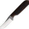 Anza Fixed Blade Amber Jigged Bone - Clip Point