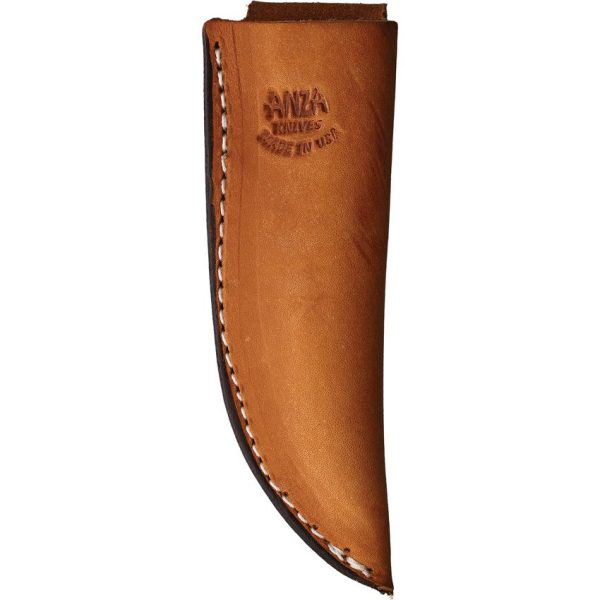 Anza Fixed Blade Knife 2.63" Blade Black Micarta Handle with Sheath