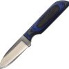 Anza WKR6 Fixed Blade Knife 2.63" Blue Black Wood Handle USA