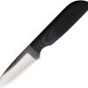 Anza Fixed Blade Black Micarta - Drop Point