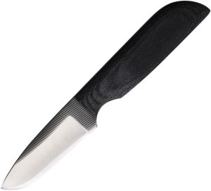 AZWKR6M.jpg Anza Fixed Blade Black Micarta - Drop Point