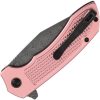 Tenable Entity Button Lock Rose Damascus Folding Knife