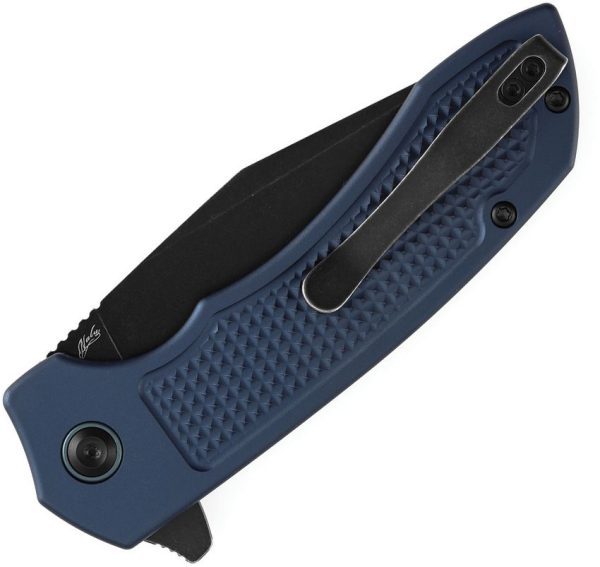Tenable Entity Button Lock Blue 14C28N Folding Knife
