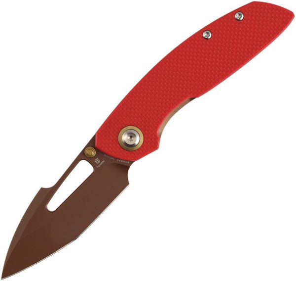 Tenable Knives Link Linerlock Rose/Red G10