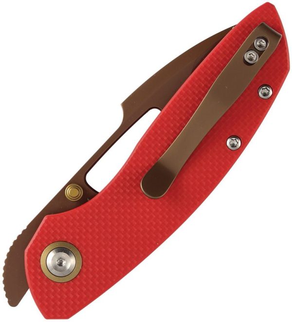 Tenable Knives Link Linerlock Rose/Red G10
