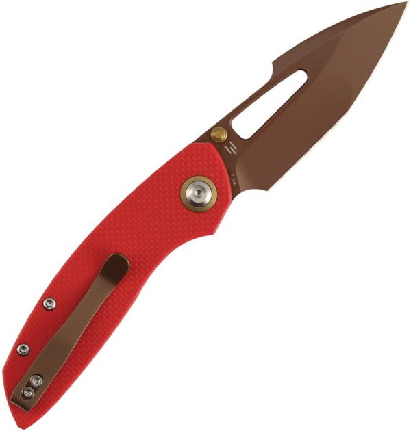 Tenable Knives Link Linerlock Rose/Red G10