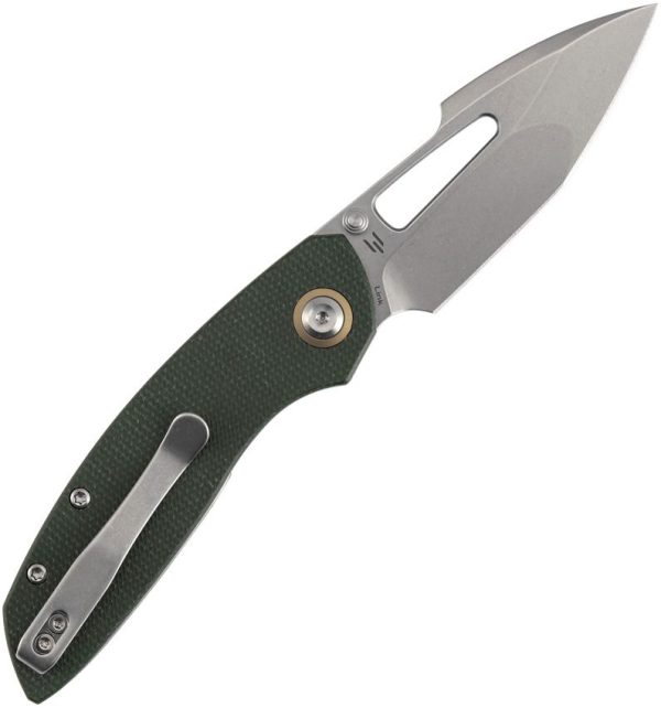 Tenable Knives Link Linerlock Green Micarta