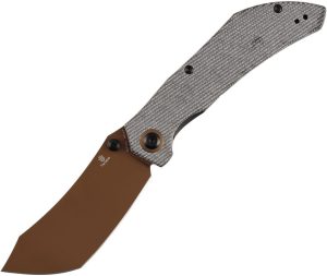 Tenable Tipper Linerlock Folding Knife Nitro V Black Micarta