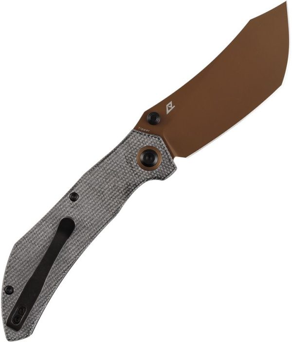 Tenable Tipper Linerlock Folding Knife Nitro V Black Micarta