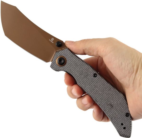 Tenable Tipper Linerlock Folding Knife Nitro V Black Micarta