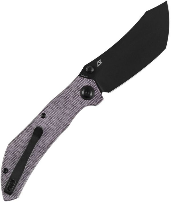 Tenable Tipper Linerlock Purple Micarta Folding Knife Nitro V