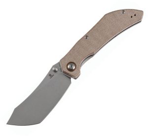 Tenable Tipper Linerlock Folding Knife Nitro V Micarta Brown