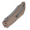 Tenable Tipper Linerlock Folding Knife Nitro V Micarta Brown