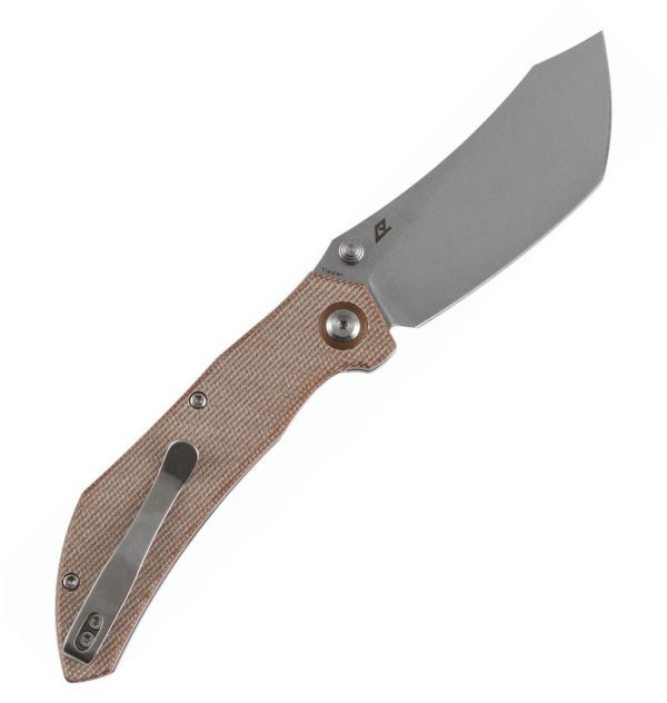 Tenable Tipper Linerlock Folding Knife Nitro V Micarta Brown