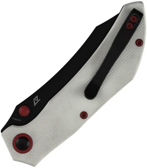 Tenable Tipper Linerlock White G10 Folding Knife Nitro V