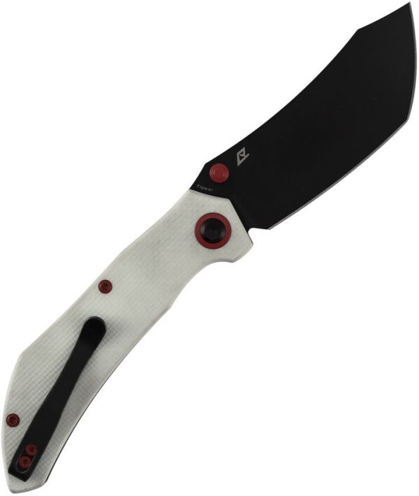 Tenable Tipper Linerlock White G10 Folding Knife Nitro V