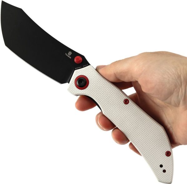 Tenable Tipper Linerlock White G10 Folding Knife Nitro V