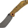 Tenable Tipper Linerlock Damascus Amber PEI Folding Knife
