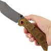 Tenable Tipper Linerlock Damascus Amber PEI Folding Knife
