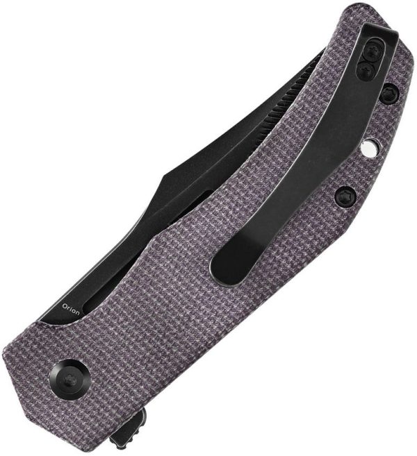 Tenable Knives Orion Linerlock Purple Micarta