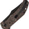 Tenable Knives Orion Linerlock Folding Knife 3.13" Nitro V Copper Foil