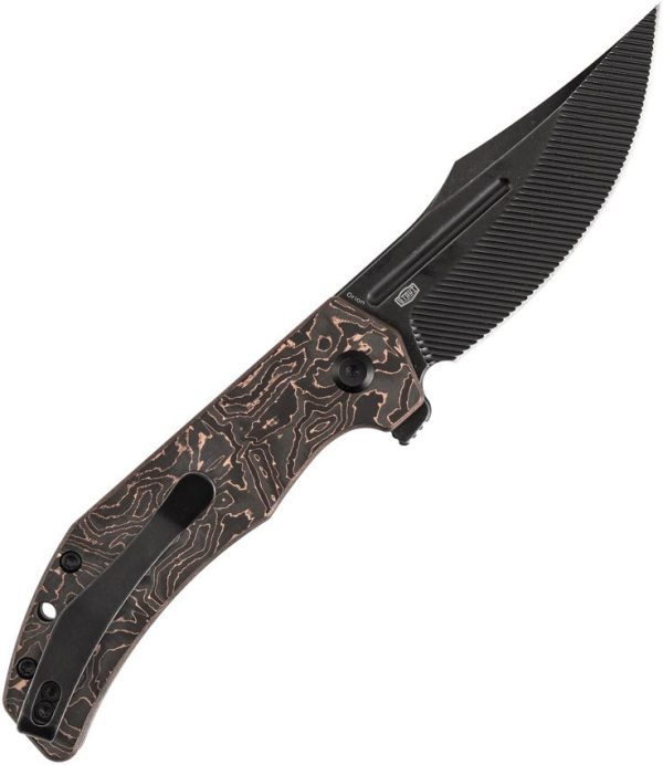 Tenable Knives Orion Linerlock Folding Knife 3.13" Nitro V Copper Foil