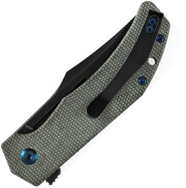 Tenable Knives Orion Linerlock Green Micarta