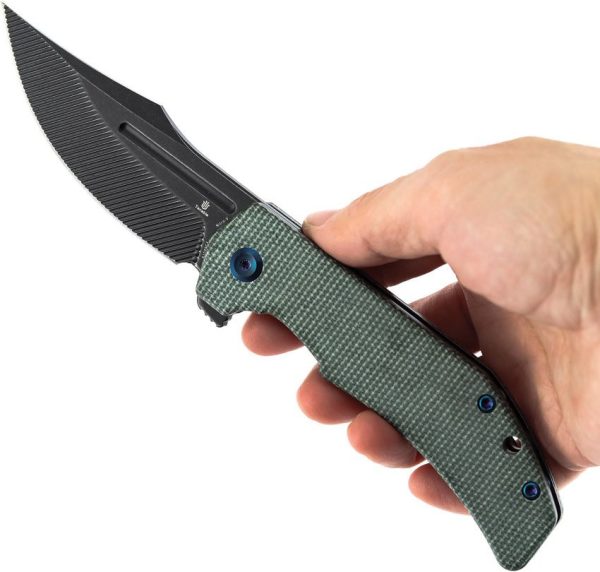 Tenable Knives Orion Linerlock Green Micarta
