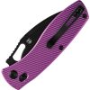 Tenable Knives Heron Crossbar Lock Purple Folding Knife Nitro V