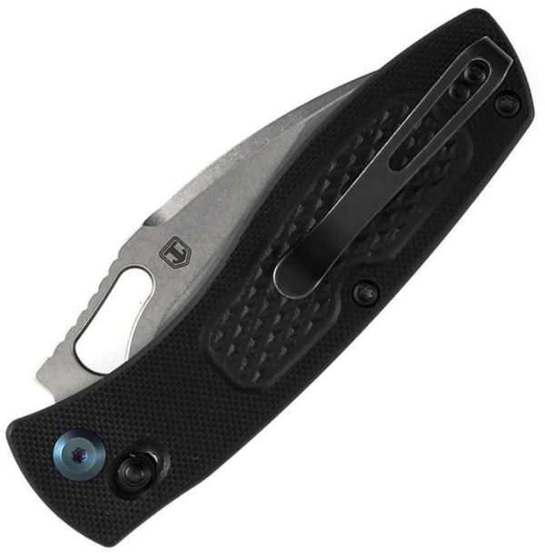 Tenable Heron Crossbar Lock Folding Knife Nitro V Black G10