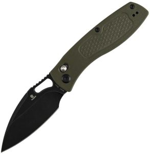 Tenable Heron Crossbar Lock Folding Knife Nitro V Olive G10
