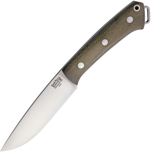 Bark River Fox River Green Canvas Micarta Fixed Blade Knife