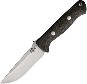 Bark River Bravo 1 Fixed Blade Green Canvas A2 Steel