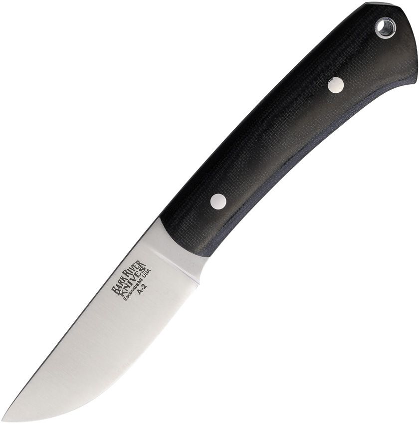 Bark River Woodland Special Fixed Blade 3" A2 Steel Black Micarta