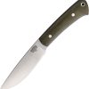 BA114MGC.jpg Bark River Highland Special Fixed Blade A2 Green Micarta