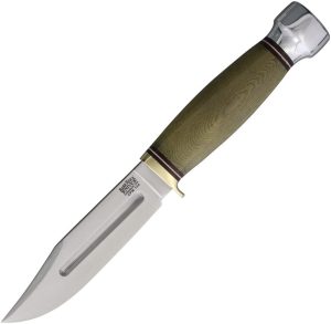 BA99256MGC.jpg Bark River Gladstone Hunter Fixed Blade CPM-154 Green Linen