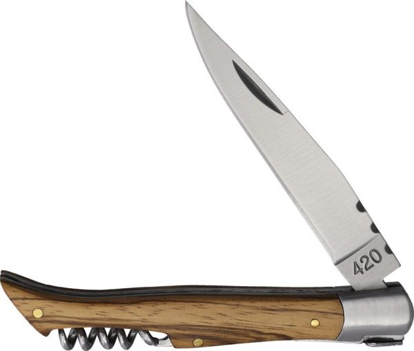 Baladeo Laguiole Corkscrew - Zebra Wood 420 Stainless