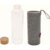 BALPLR755_add_01.jpg Baladeo 500ml Glass Bottle with Protective Sleeve - Mottled Gray