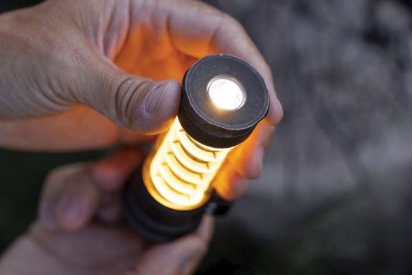 Barebones Living Edison Light Stick Tumbled Steel