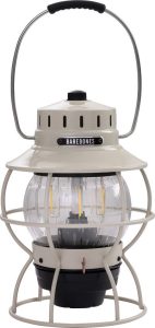Barebones Living Railroad Lantern Vintage White - LED Lantern