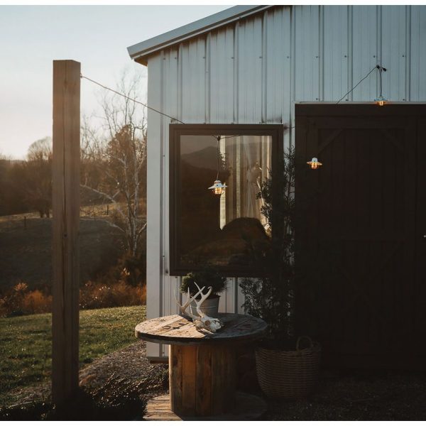 Barebones Living Edison Pendant Light - Rechargeable Hanging Lamp