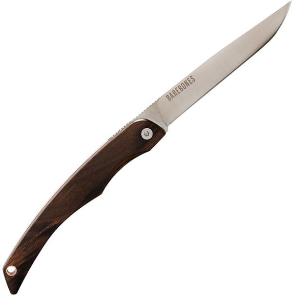 BARE2110.jpg Barebones Living Solo Linerlock Folding Knife - Hardwood Handle