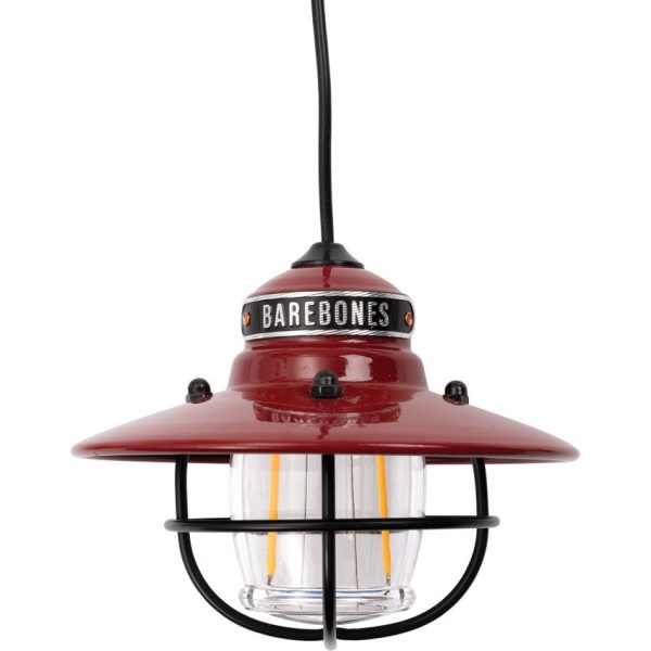 Barebones Living Edison String Lights Red 3pk