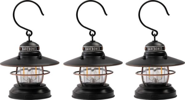 BARE276.jpg Barebones Living Edison Mini Lantern Bronze 3pk